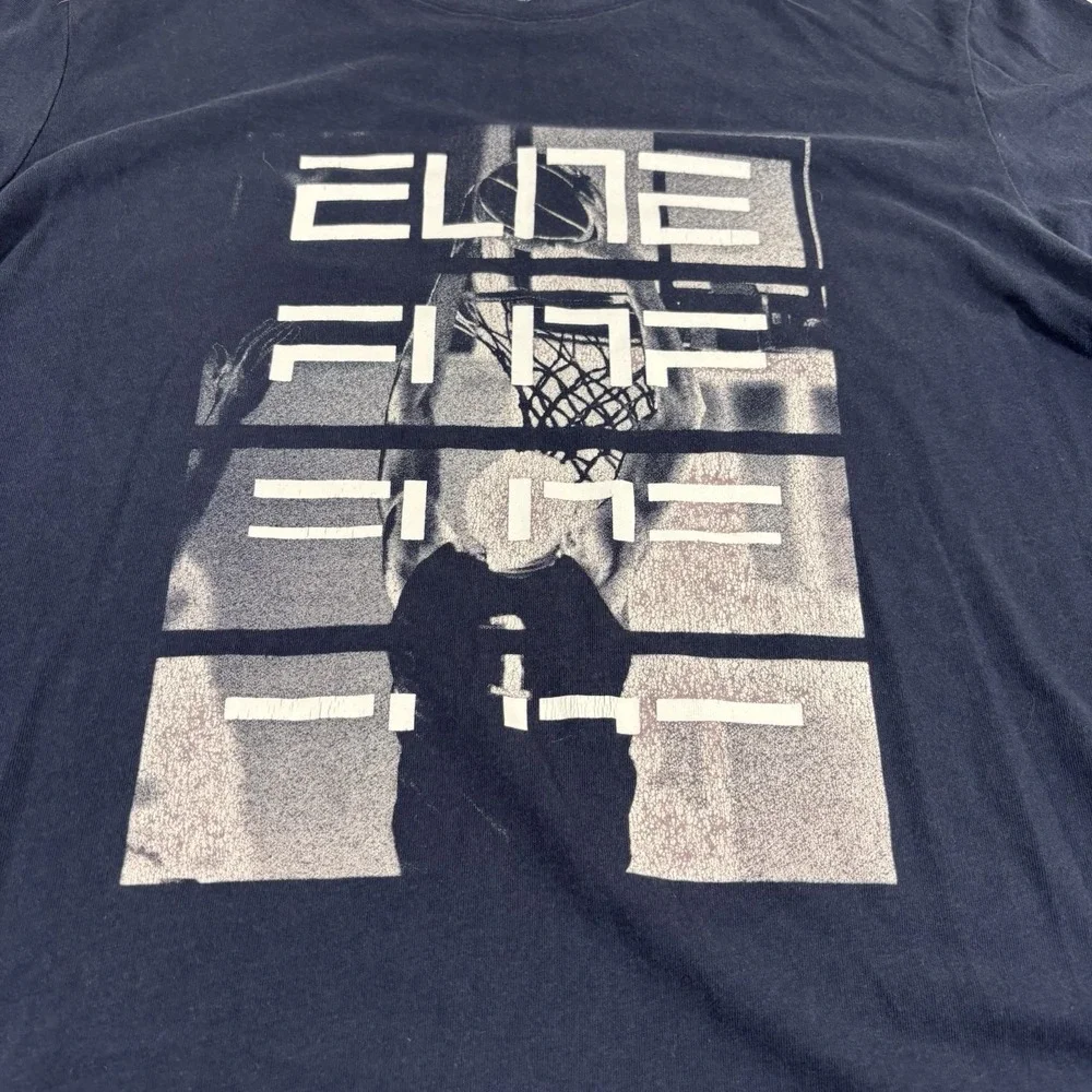 Nike Elite Mens T Shirt L/S Basketball Small Athletic Cut Graphic T Dri Fit FLAW